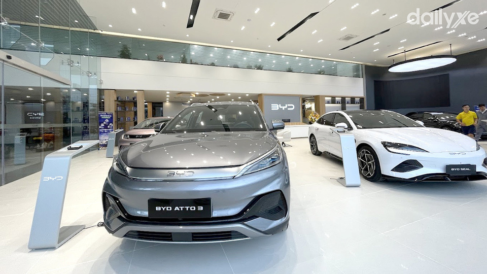 Phòng trưng bày xe tại BYD Bình Dương