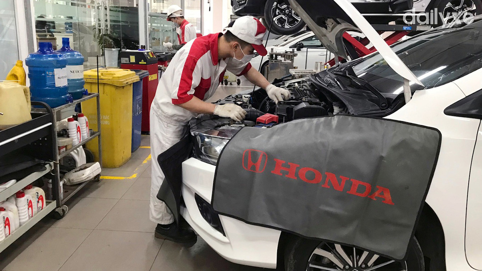 Xưởng dịch vụ tại Honda Ôtô Thái Nguyên