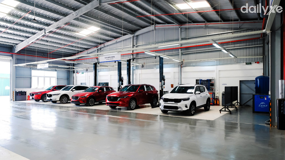 Xưởng dịch vụ showroom KIA Sóc Trăng rộng lớn