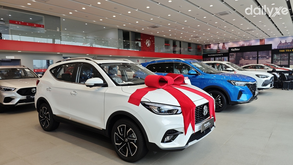 Phòng trưng bày của showroom MG Bắc Giang