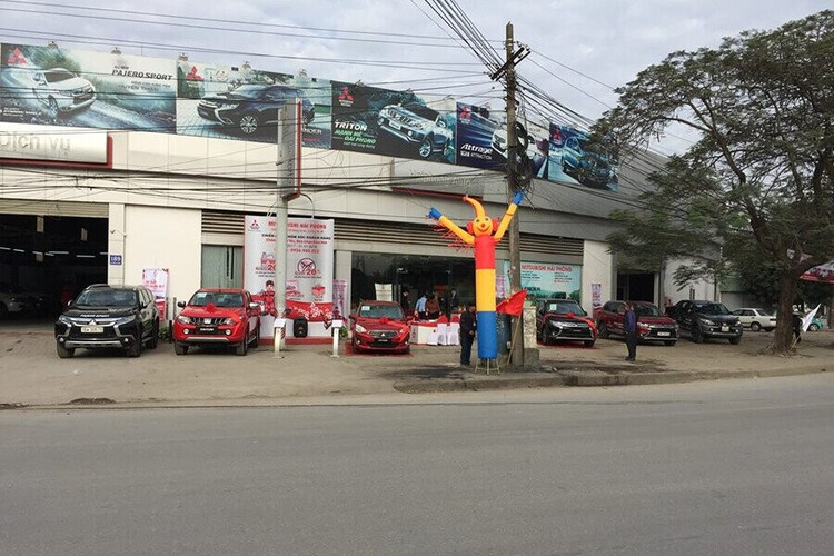 Mặt tiền Showroom Mitsubishi Hải Phòng