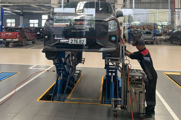 Xưởng dịch vụ trưng bày Mitsubishi Tây Ninh