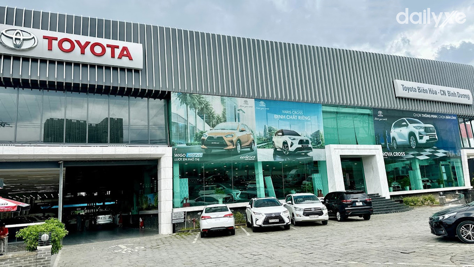 Mạng lưới đại lý Toyota rộng khắp