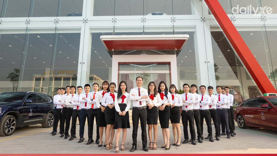 Đội ngũ nhân viên chuyên nghiệp tại VinFast Bắc Giang