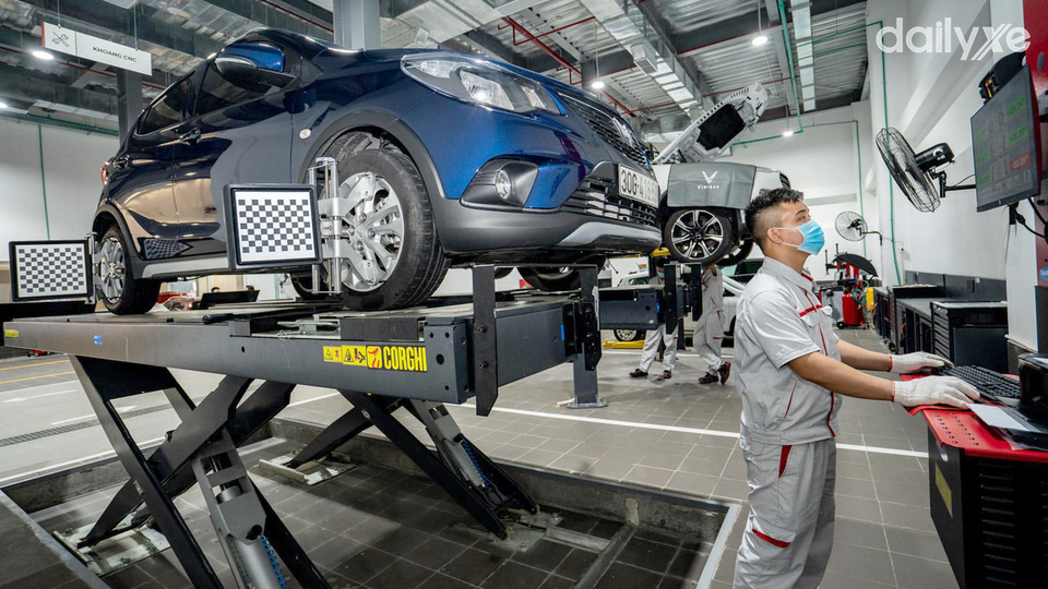 Xưởng dịch vụ được trang bị cơ sở vật chất hiện đại