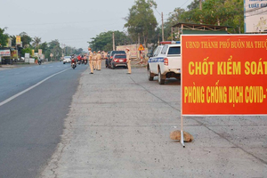 Đắk Lắk lập 14 chốt kiểm soát, cấm xe khách vào địa phương