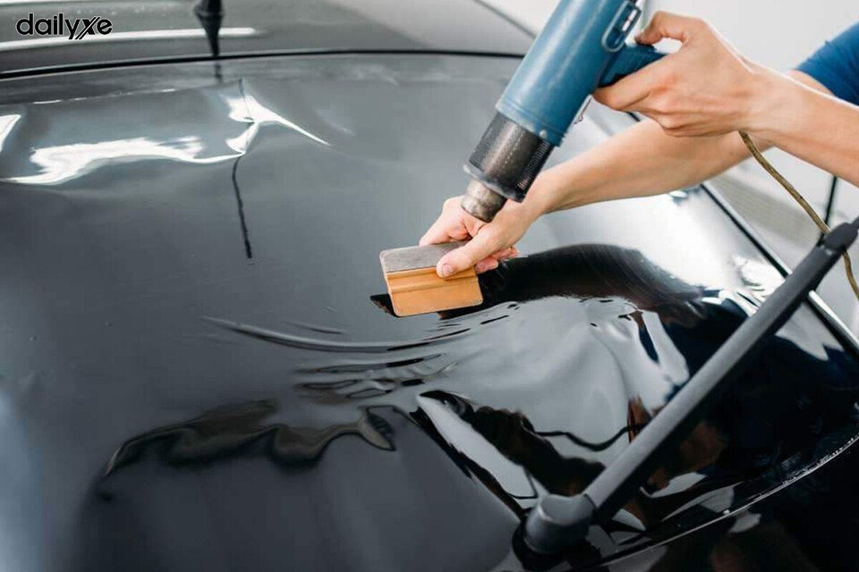 Sử dụng súng nhiệt giúp giảm thời gian chờ phim PPF khô