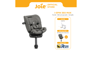 Đánh giá ghế ngồi ô tô Joie i-Spin 360 Max Thunder ISOFIX – lựa chọn “1 lần dùng đến 12 năm” có đáng giá gần 9 triệu?