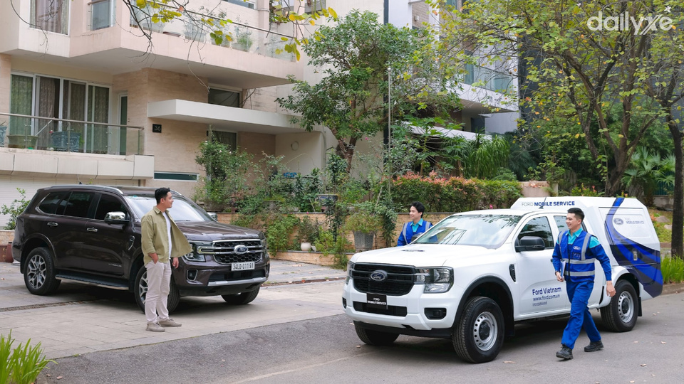 Quy trình sử dụng dịch vụ lưu động của Ford