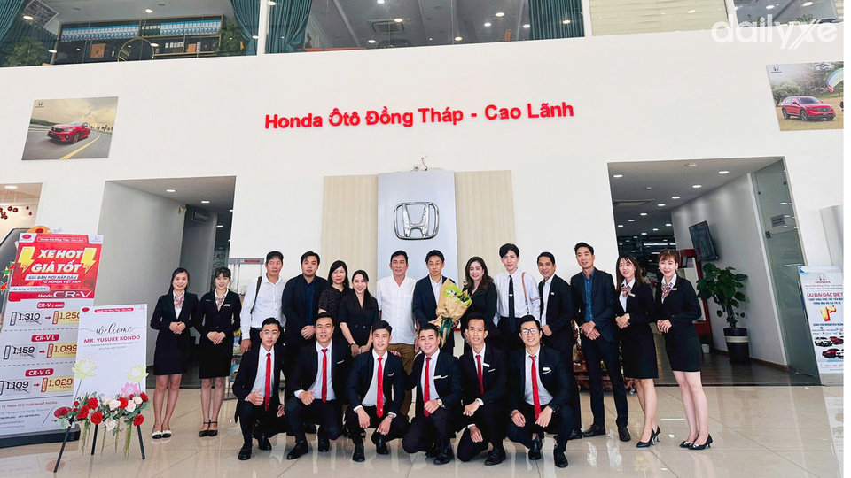 Đội ngũ nhân viên tại Honda Ôtô Đồng Tháp