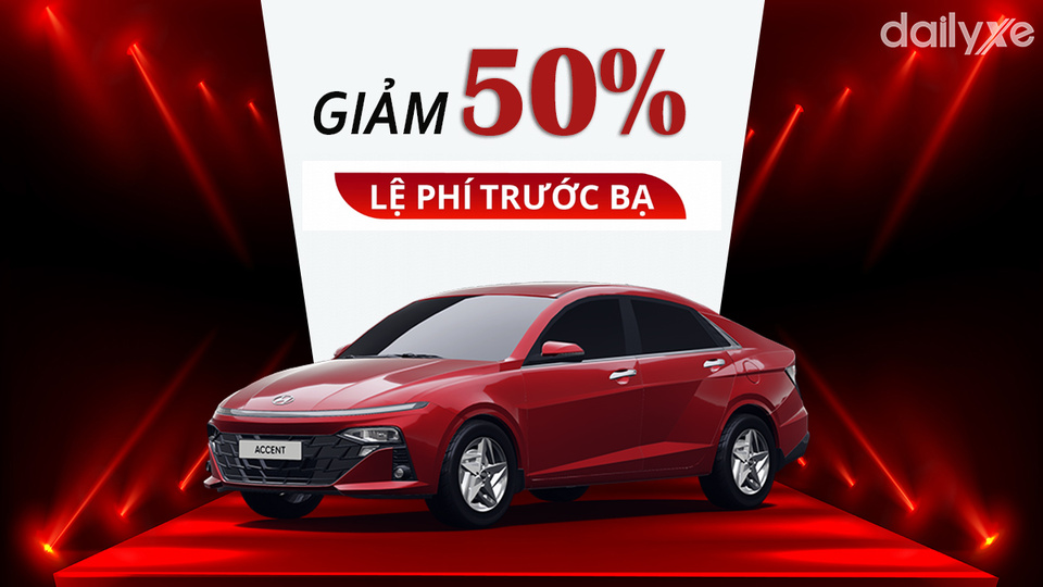 Hyundai giảm 50% thuế trước bạ nhiều dòng xe