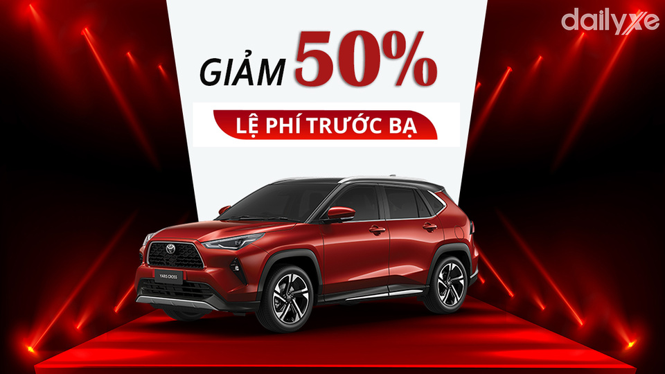 Một số dòng xe Toyota được hưởng ưu đãi tới 50% lệ phí trước bạ