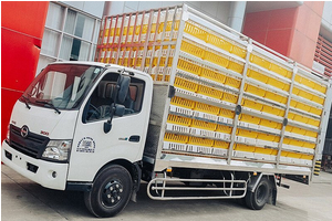 Xe Tải Hino XZU720 3 Tấn Chở Gia Cầm