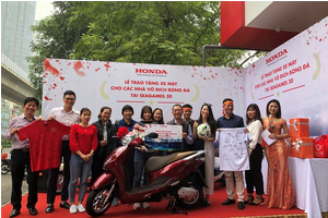 Honda Việt Nam hoàn thành bàn giao xe cho các VĐV chiến thắng tại Seagames 30