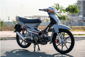 Honda Wave nâng cấp thành xe côn tay và động cơ 190 cc tại Vĩnh Long