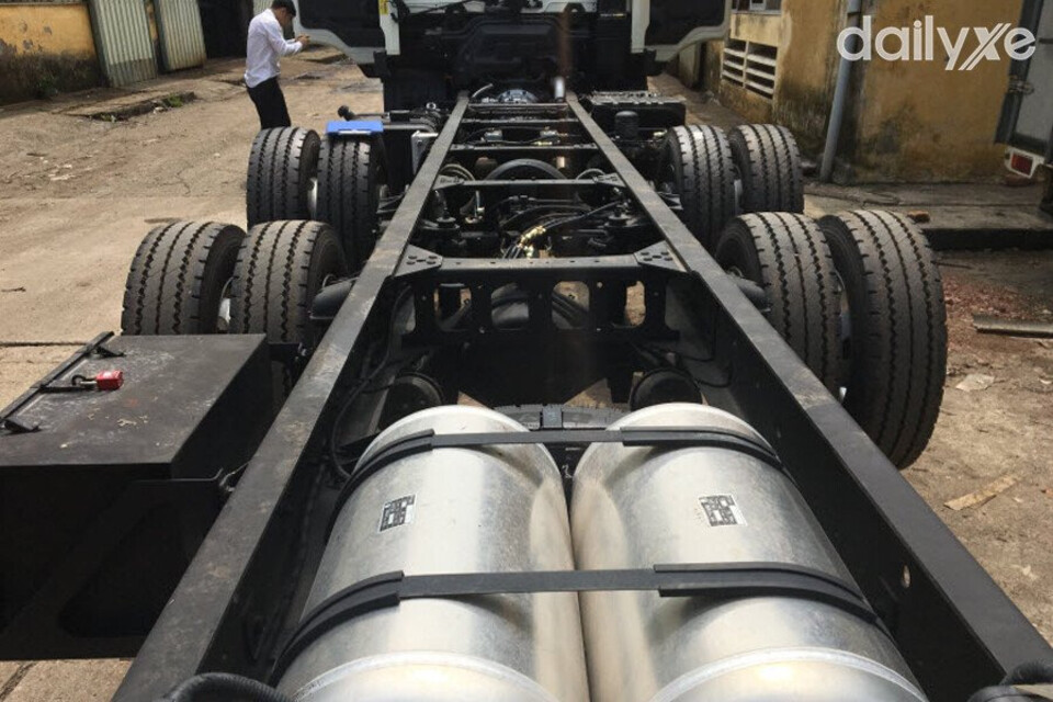 Xe tải Hyundai có kết khung gầm vững chắc chịu tại nặng