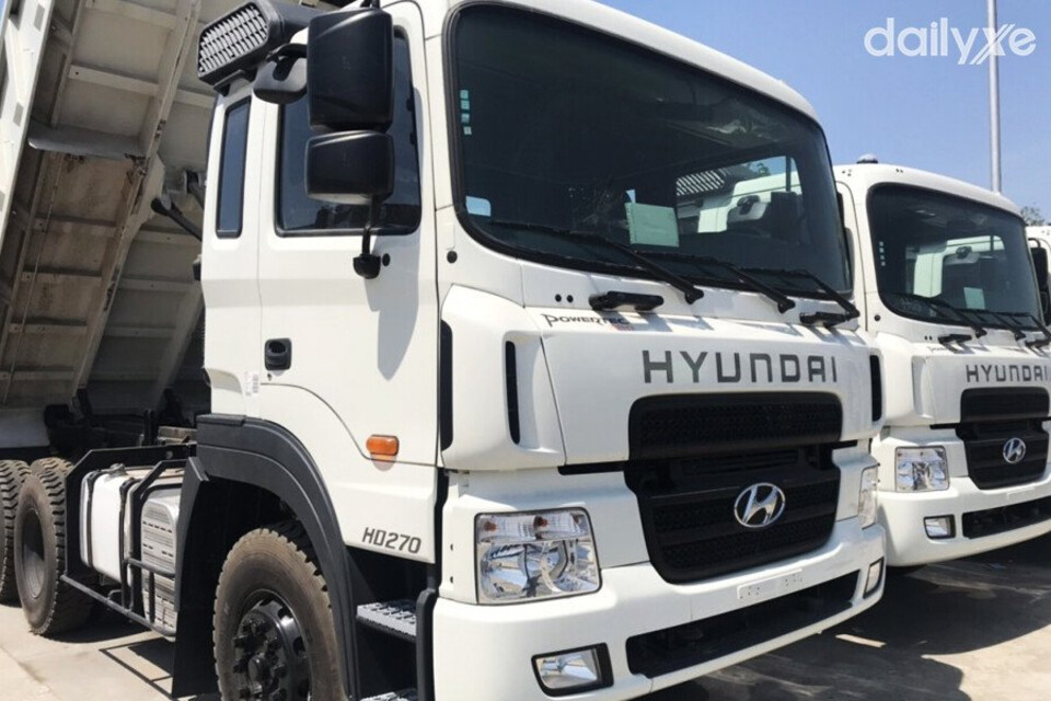 Hyundai HD270 sử dụng loại sơn bền đẹp theo thời gian