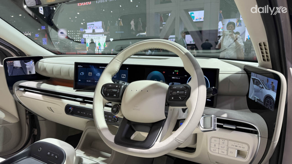 Khoang nội thất của NEXO được hoàn thiện bằng vật liệu thân thiện môi trường