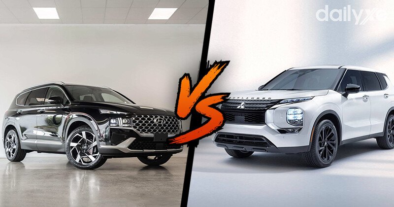 So sánh Hyundai Santa Fe và Mitsubishi Outlander: TSKT chi tiết
