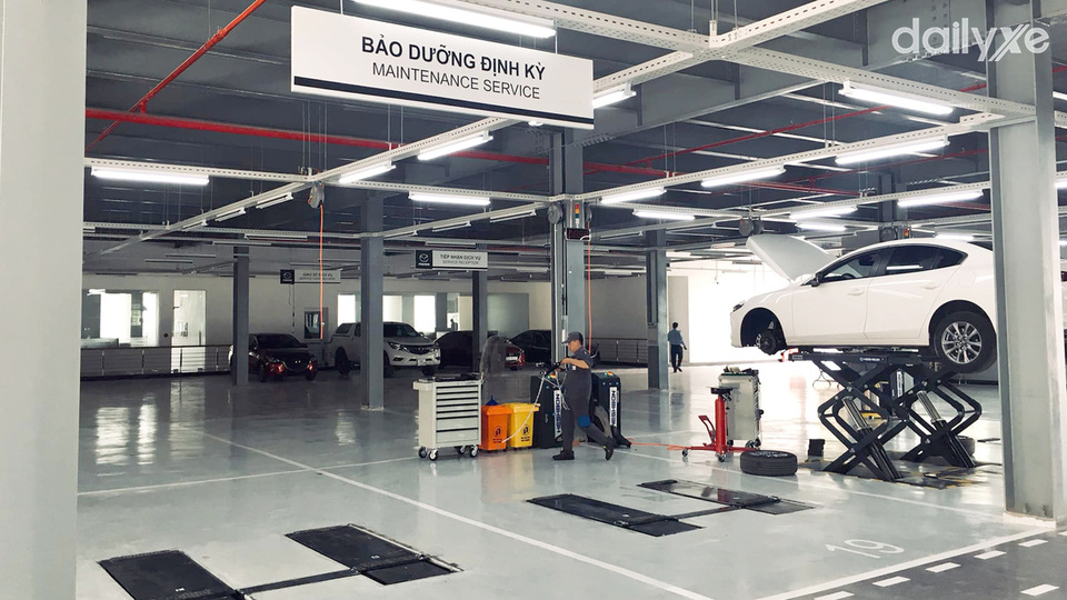 Xưởng dịch vụ của showroom Mazda Cao Lãnh