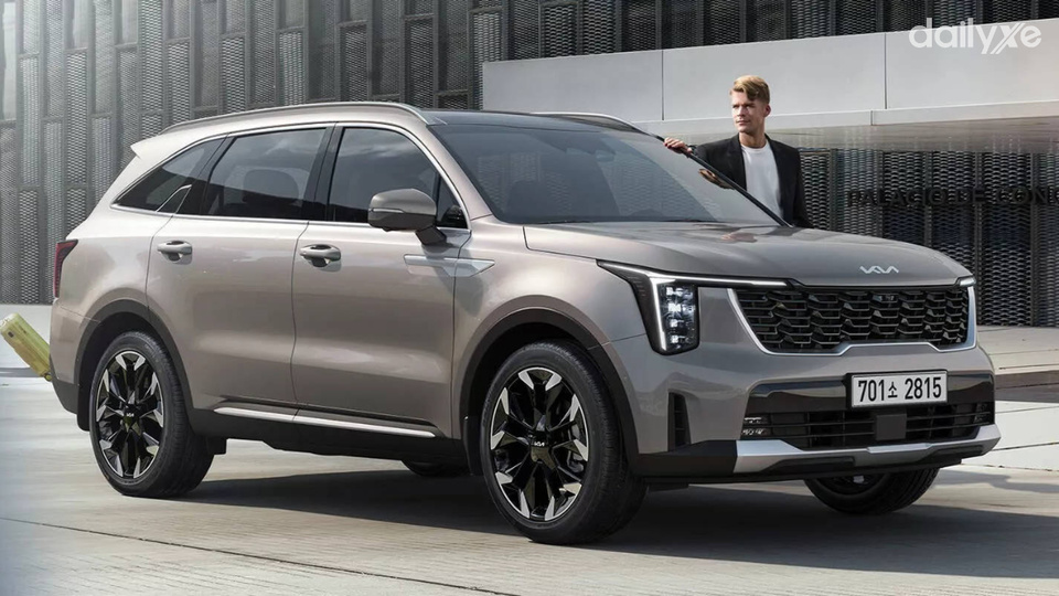 Sorento 2025 xuất hiện với diện mạo mới tinh tế hơn