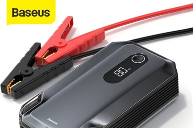 Kích bình ô tô Baseus (không bơm lốp) – pin trâu, gọn nhẹ cho tình huống hết ắc quy