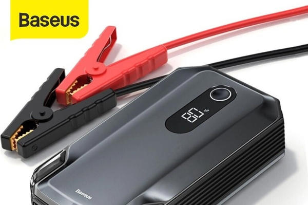 Kích bình ô tô Baseus (không bơm lốp) – pin trâu, gọn nhẹ cho tình huống hết ắc quy