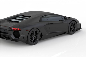 Lamborghini Aventador lên đồ dữ dằn, chìm sâu trong sắc đen mờ huyền bí