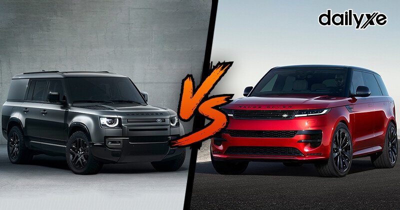 So sánh Land Rover Defender và Range Rover Sport: TSKT chi tiết