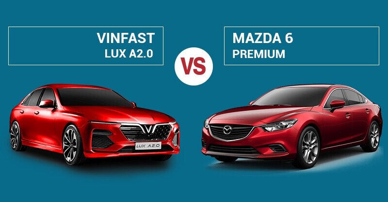  Compara VinFast LUX A2.0 y Mazda 6 Premium (2022)