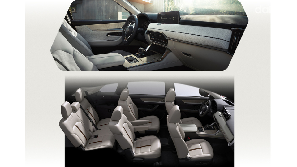 Bố trí không gian nội thất Mazda CX-90
