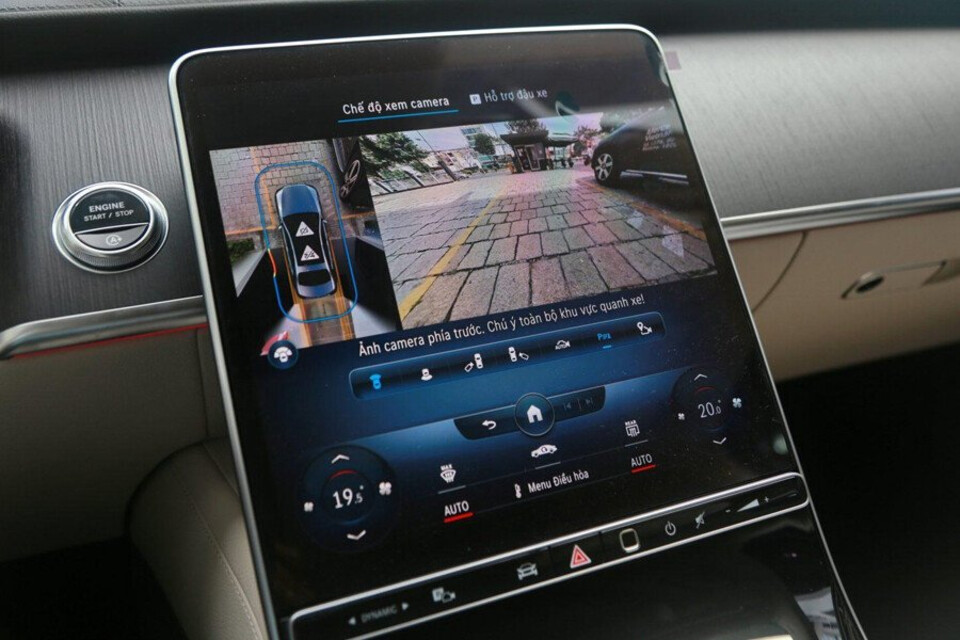 Màn hình cảm ứng OLED ở trung tâm OLED 12,8 inch đặt dọc