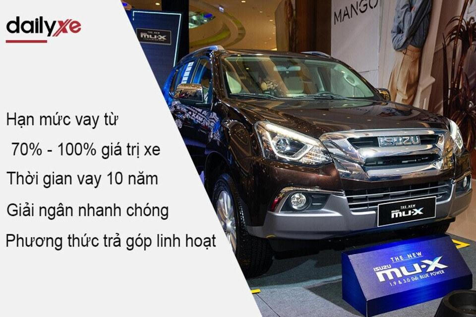 Ưu đãi mua xe Isuzu trả góp