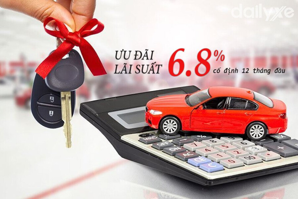 Lãi suất ưu đãi vay mua xe ô tô trả góp Shinhan