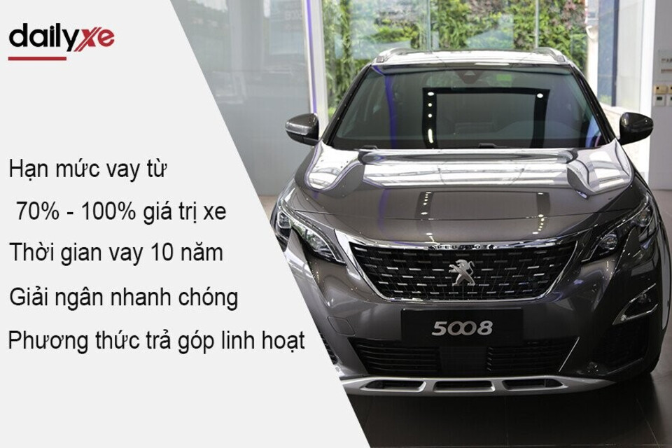 Ưu đãi mua xe Peugeot trả góp