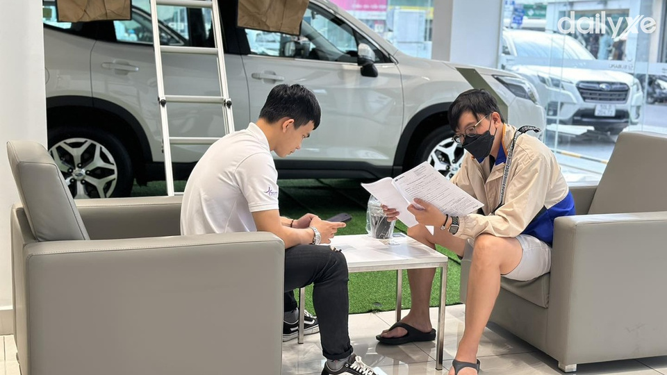 Đội ngũ nhân viên salon Subaru Hải Phòng được đào tạo chuyên nghiệp