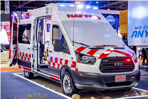 Nhiều khách hàng tại Trung Đông chọn Ford Transit làm xe cứu thương