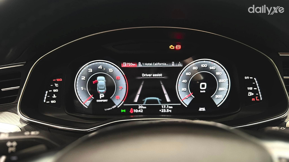 Cụm đồng hồ kỹ thuật số hiển thị đầy đủ thông tin vận hành