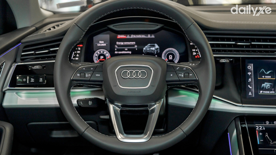 Vô lăng bọc da cao cấp