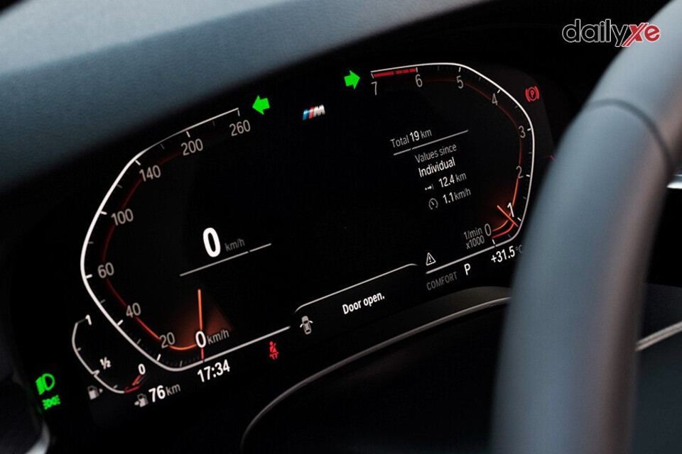 Cụm đồng hồ kỹ thuật số hiện thị sắc nét