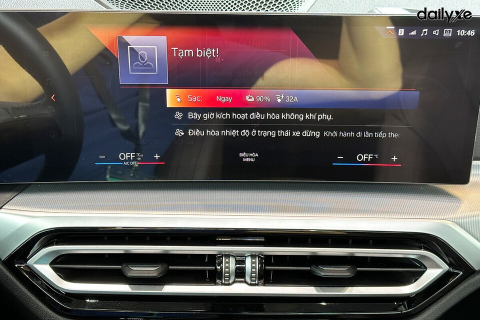 Hệ thống điều hoà tự động trên xe ba vùng kết hợp lọc không khí