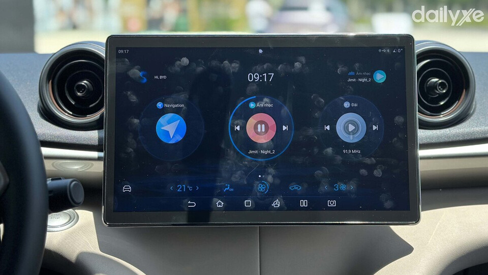 Màn hình giải trí có kích thước lớn