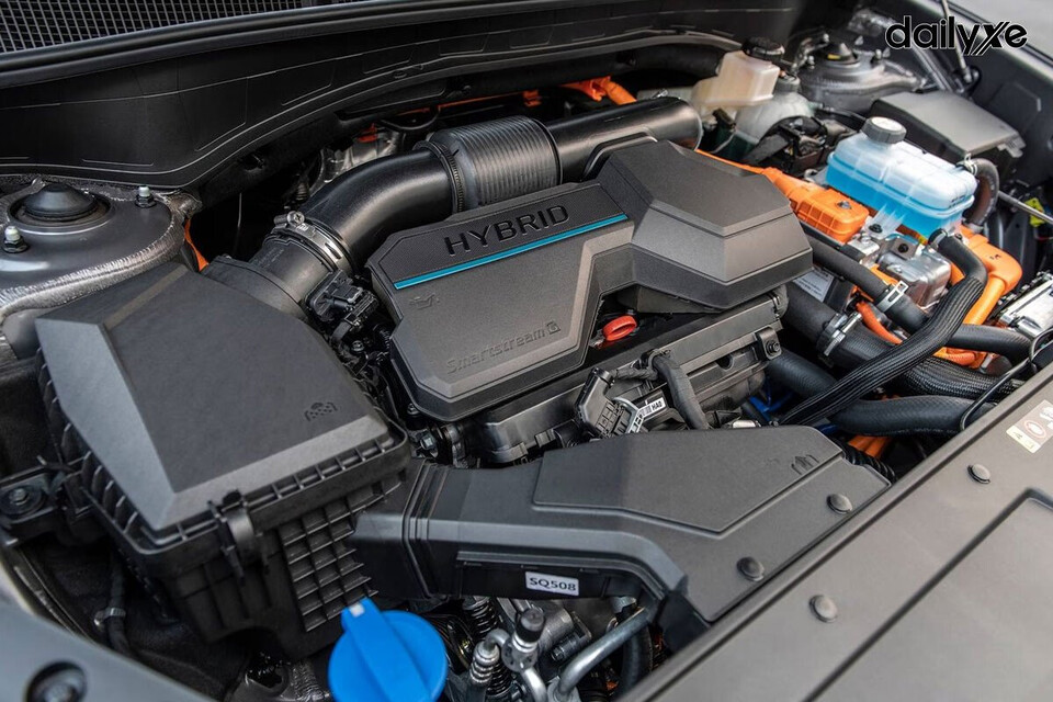Động cơ trên Hyundai SantaFe Hybrid