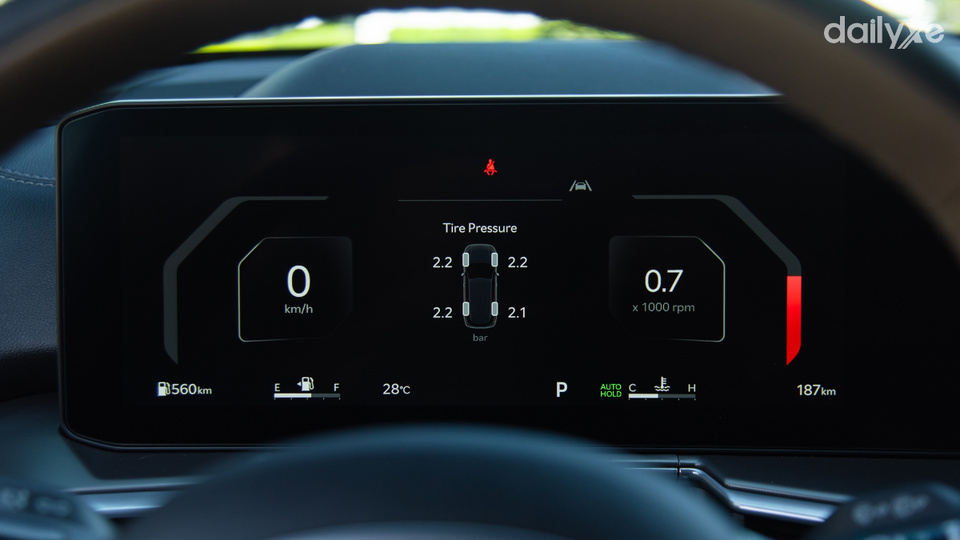 Màn hình hiện thị mọi thông tin vận hành