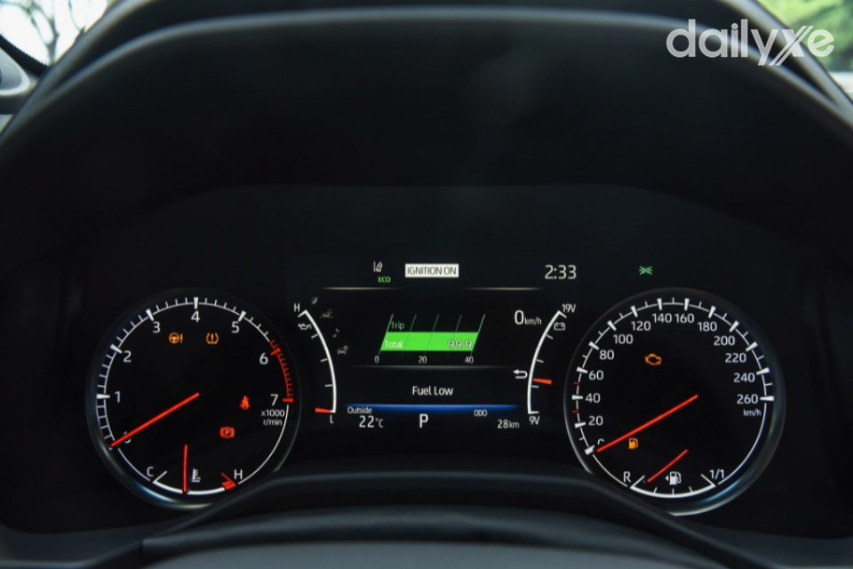 Đồng hồ kỹ thuật số hiển thị đầy đủ thông tin vận hành