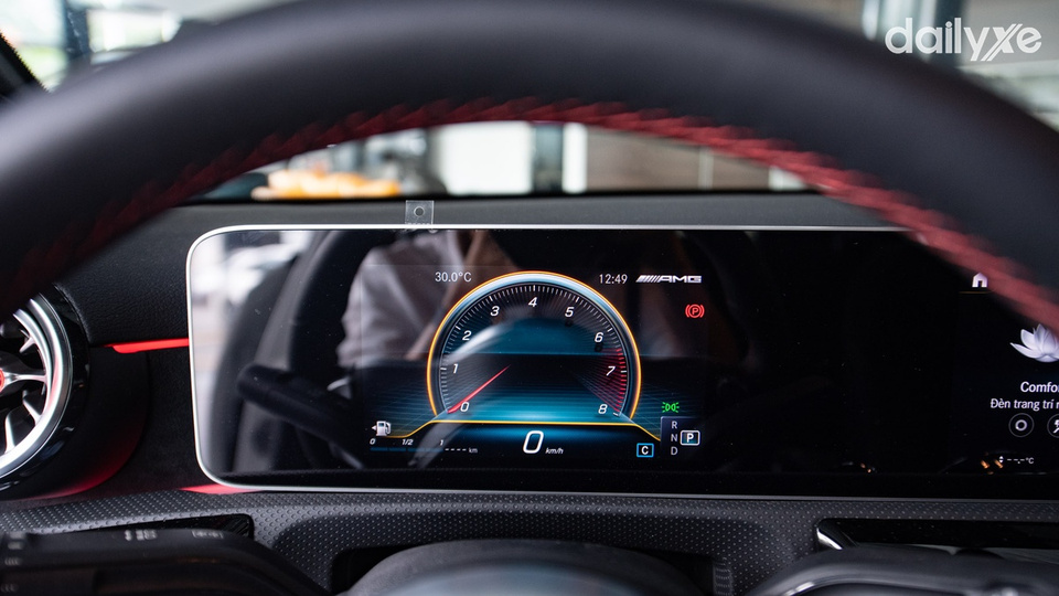 Cụm đồng hồ tùy chỉnh giao diện hiển thị