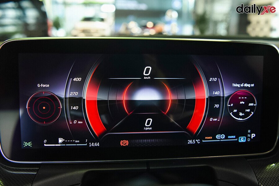 Bảng đồng hồ sau vô lăng 12.3 inch trải dài