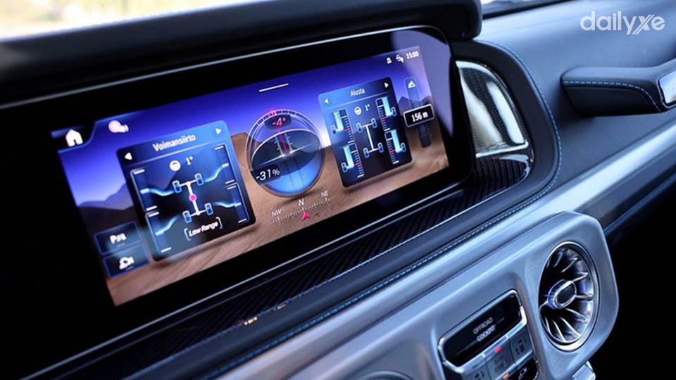 Màn hình trung tâm mang thiết kế tương lai