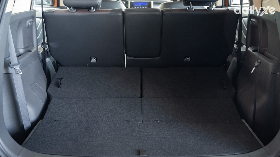 Khoang hành lý rộng rãi, có thể linh hoạt tăng thêm thể tích