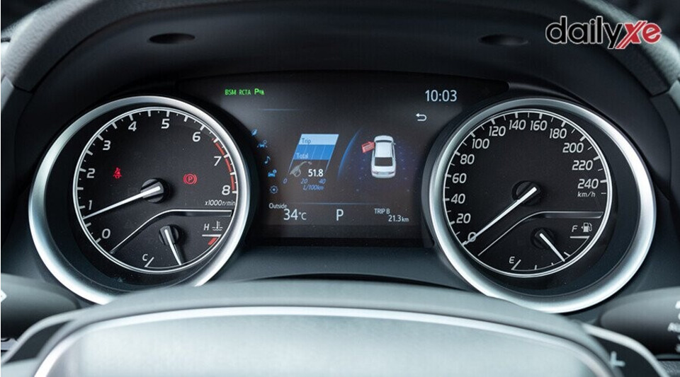 Cụm đồng hồ hiện thị thông tin sắc nét Cụm đồng hồ hiện thị thông tin sắc nét